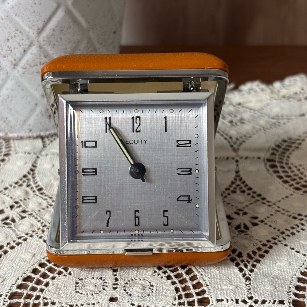 Equity Mechanical Wind Up Vintage Travel Alarm Clock
